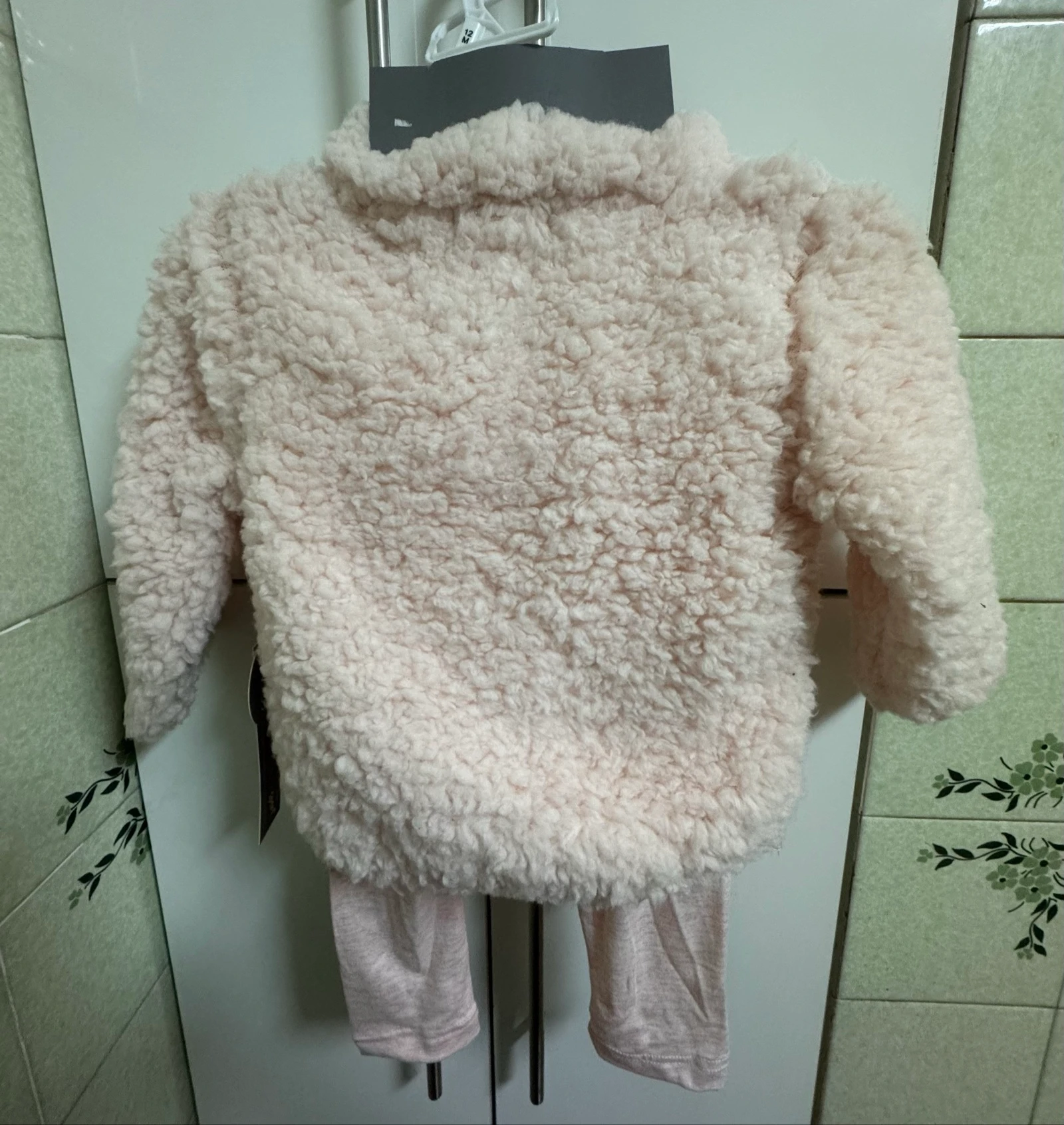 3-delige set meisje 12M Young Hearts Sport - Schapenwollen jasje + T-shirt + Leggings – photo 8
